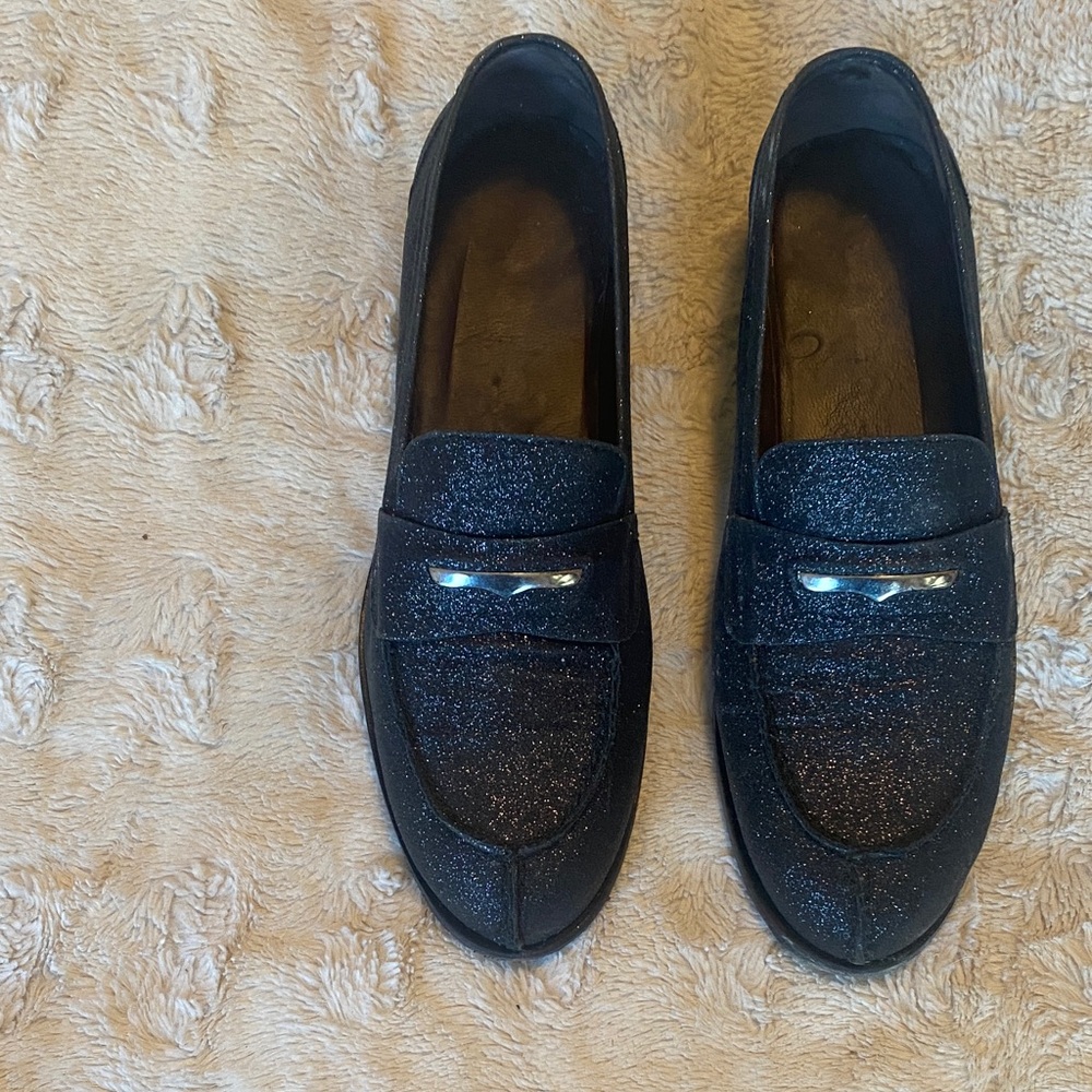 Bruno Magli Sparkling Black Loafers